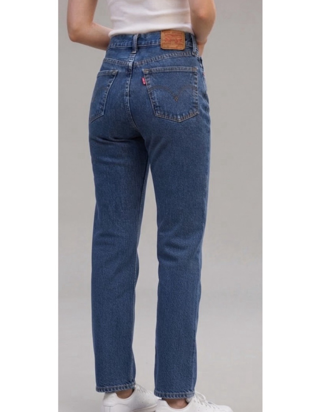 Levi’s Ribcage Straight Ankle Jeans High Rise Blue Sz 32x27